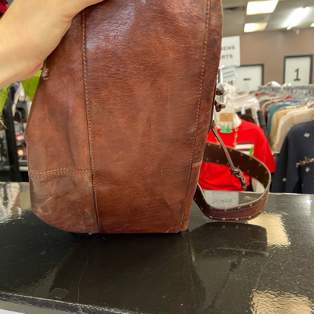 Kooba Rustic Brown Leather Shoulder Bag - Picture 7 of 12